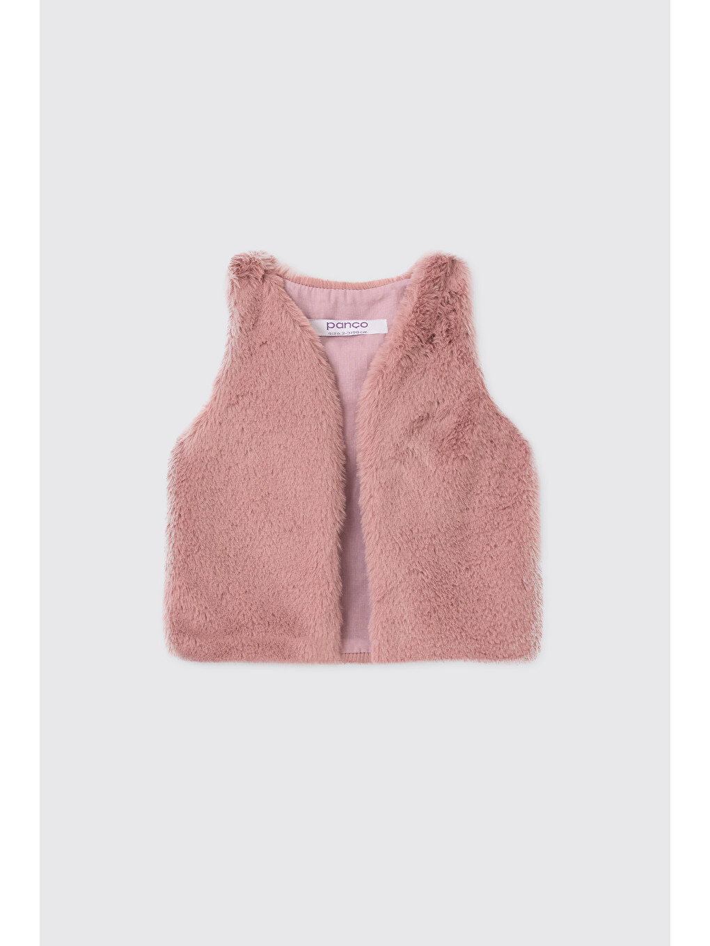 Pembe Kız Bebek Pudra Yelek