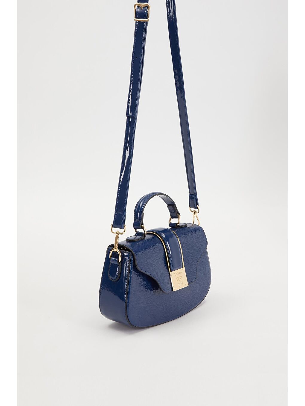 Lacivert Camel Kadın Omuz Çantası 930214-1