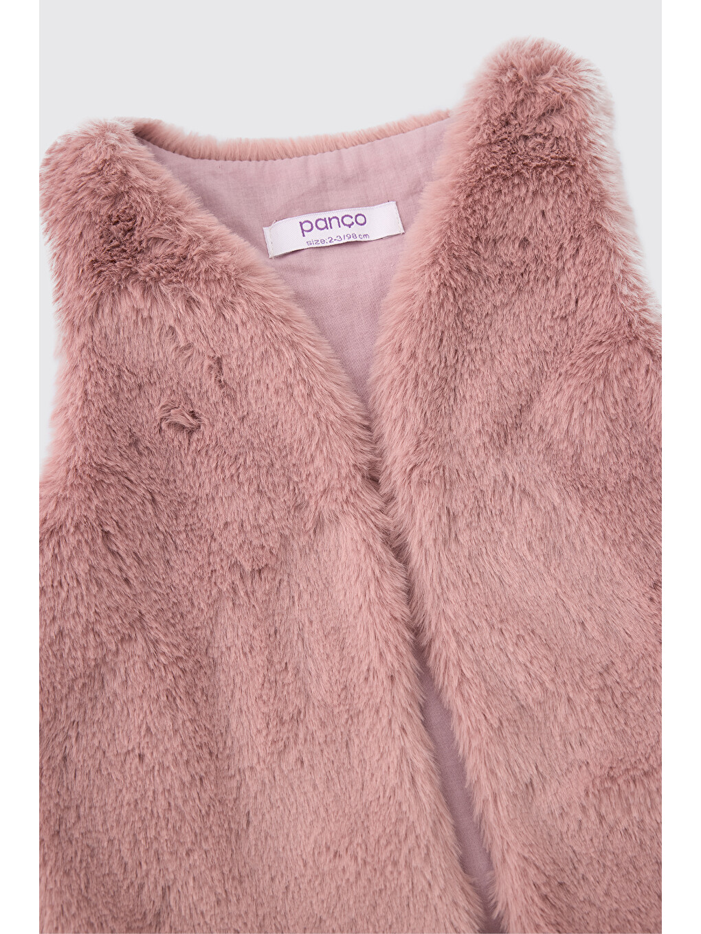 Pembe Kız Bebek Pudra Yelek-2