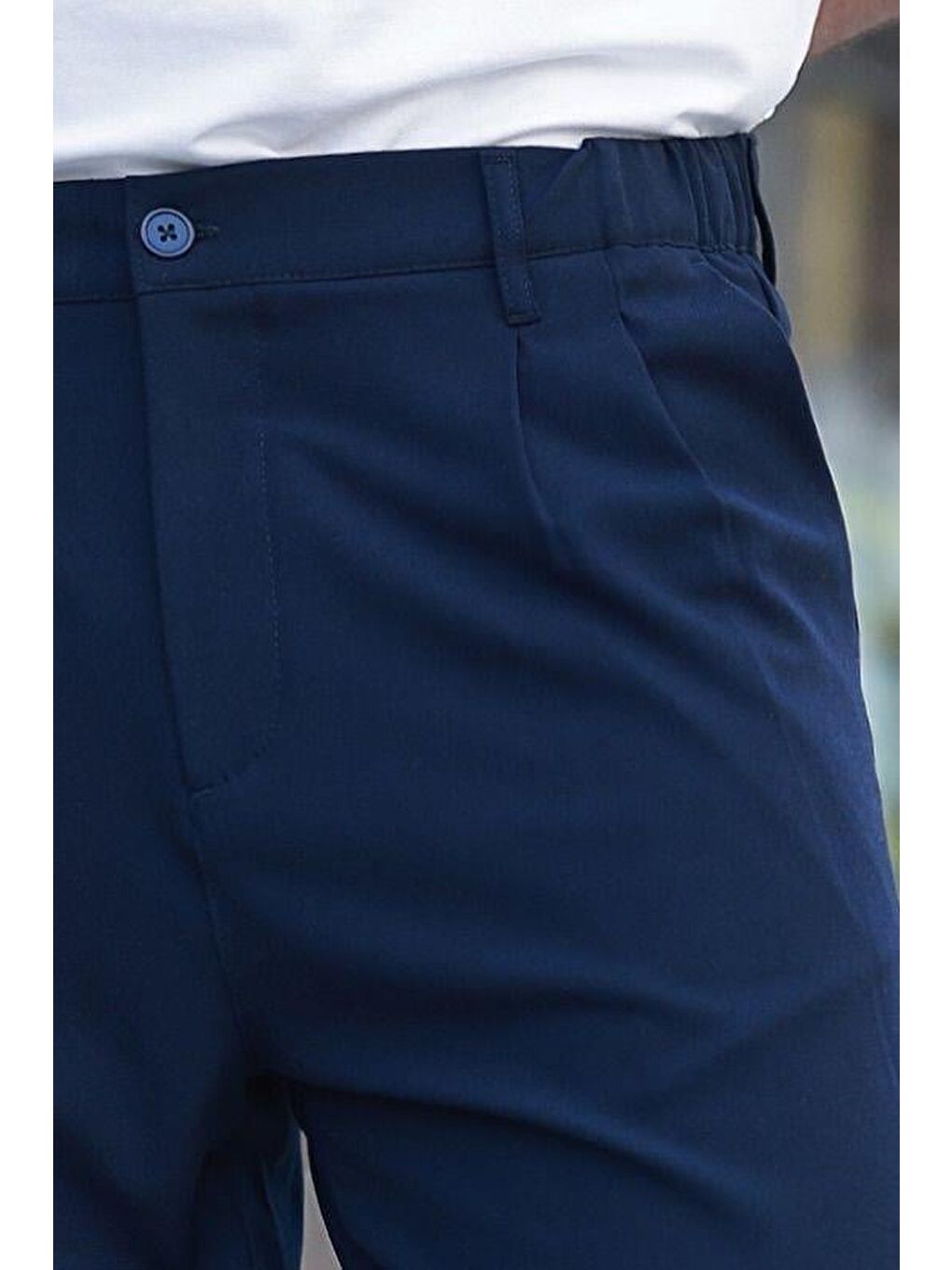 Lacivert  Erkek Kumaş Pantolon E6577-2