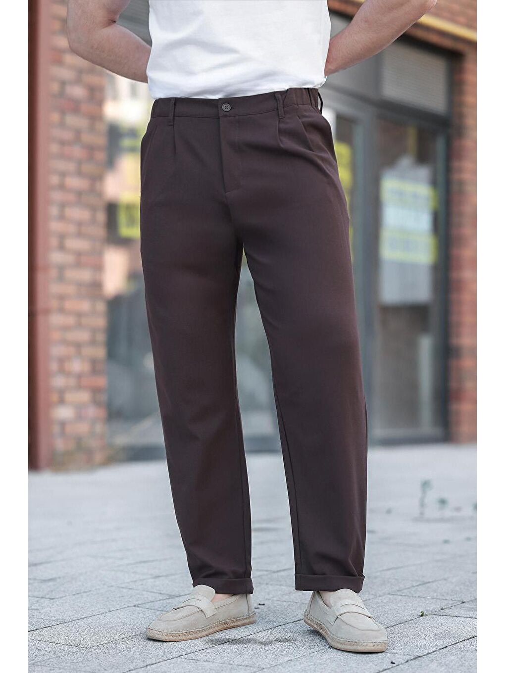 Acı Kahverengi  Erkek Kumaş Pantolon E6577-1