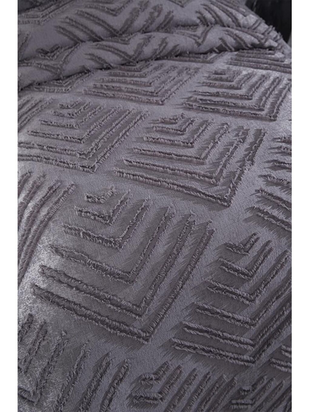 Pine 2 Parça Tek Kişilik Pike Takımı Antrasit-3