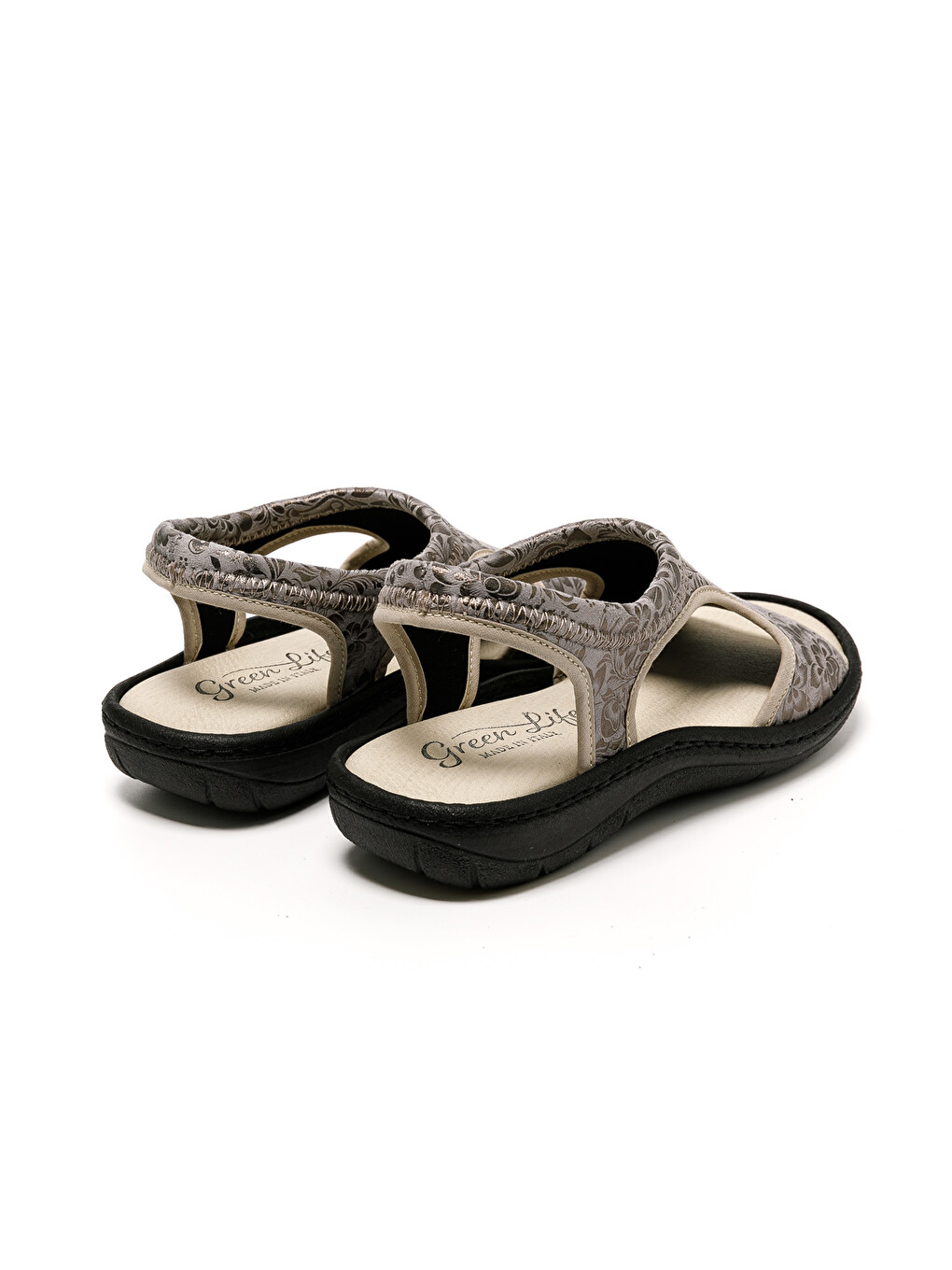 Karışık Kadın Sandalet 5364 STRETCH WOMEN'S FOOTWEAR Plomo-4