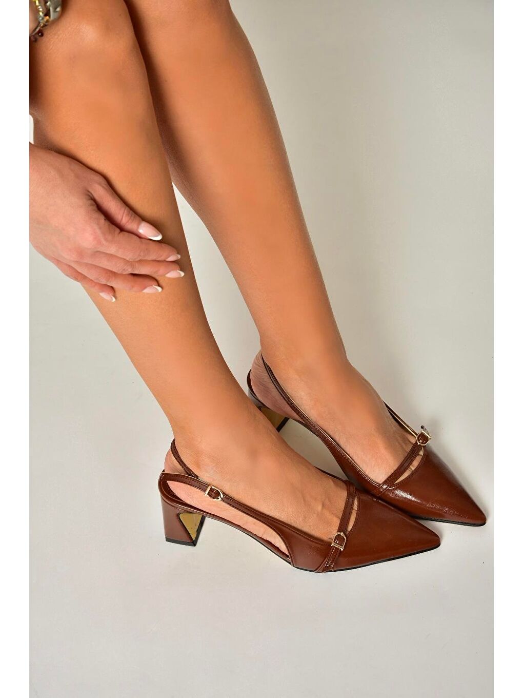 Kahverengi Taba Kadın Topuklu Ayakkabı U6540787