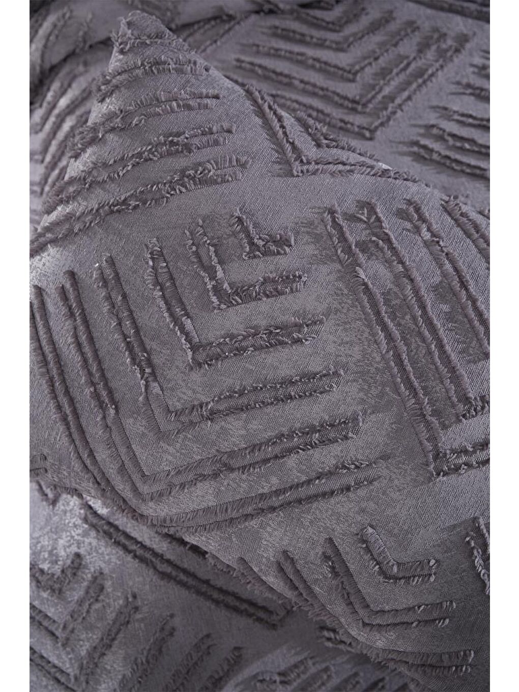 Pine 2 Parça Tek Kişilik Pike Takımı Antrasit-5