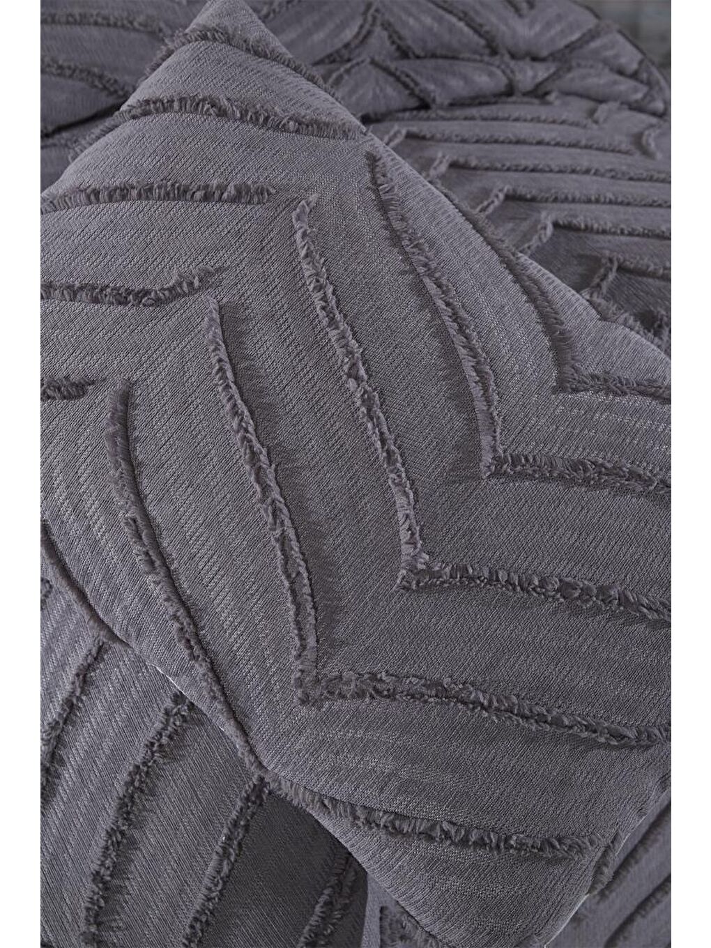 Sementina 2 Parça Tek Kişilik Pike Takımı Antrasit-6