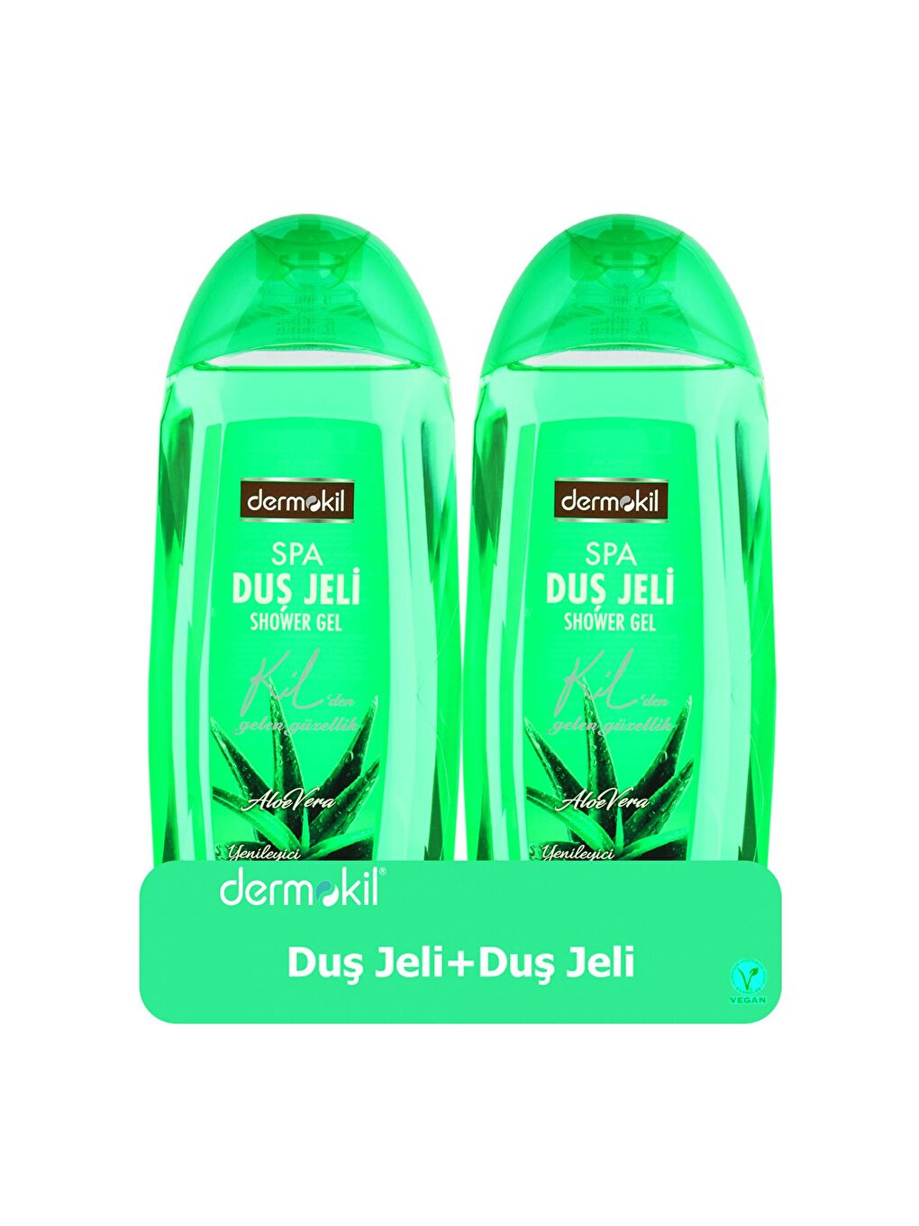 DERMOKIL Aloe Vera Özlü Duş Jeli 500 ml 2'li Set