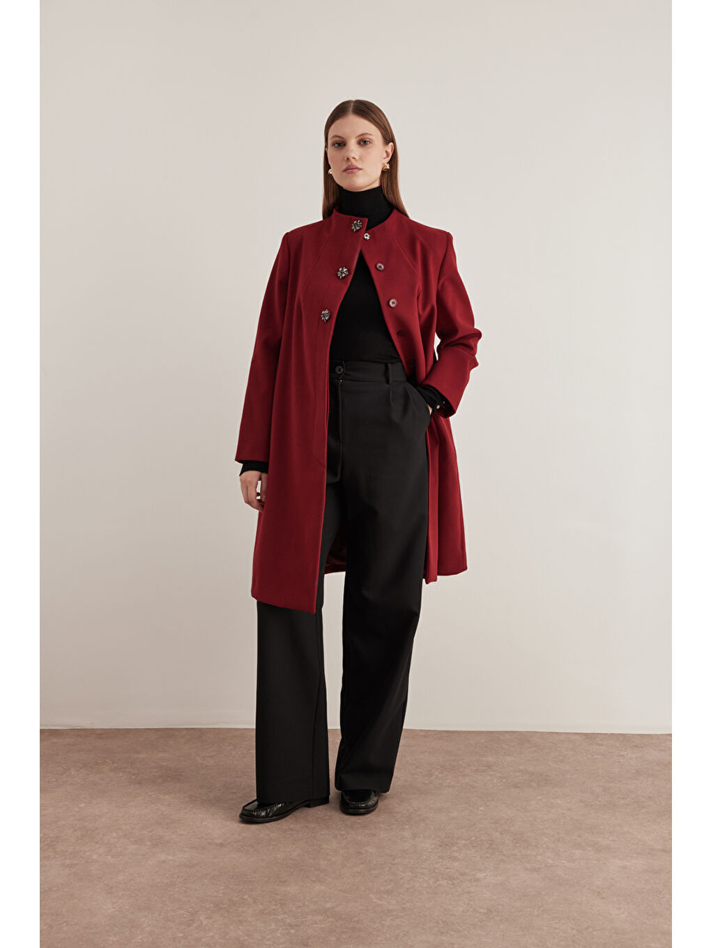 Bordo 8579112 Bisiklet Yaka Kaban-1