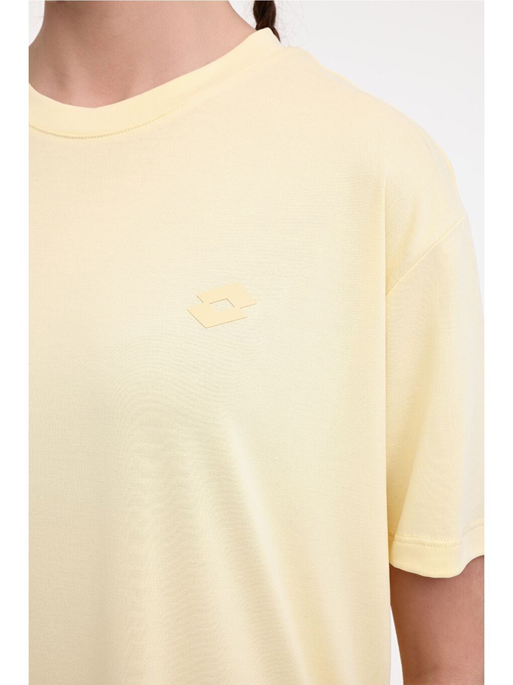 LOTTO Sari W-KESHA TEE 5FX Sarı Kadın Kısa Kol T-Shirt - 3
