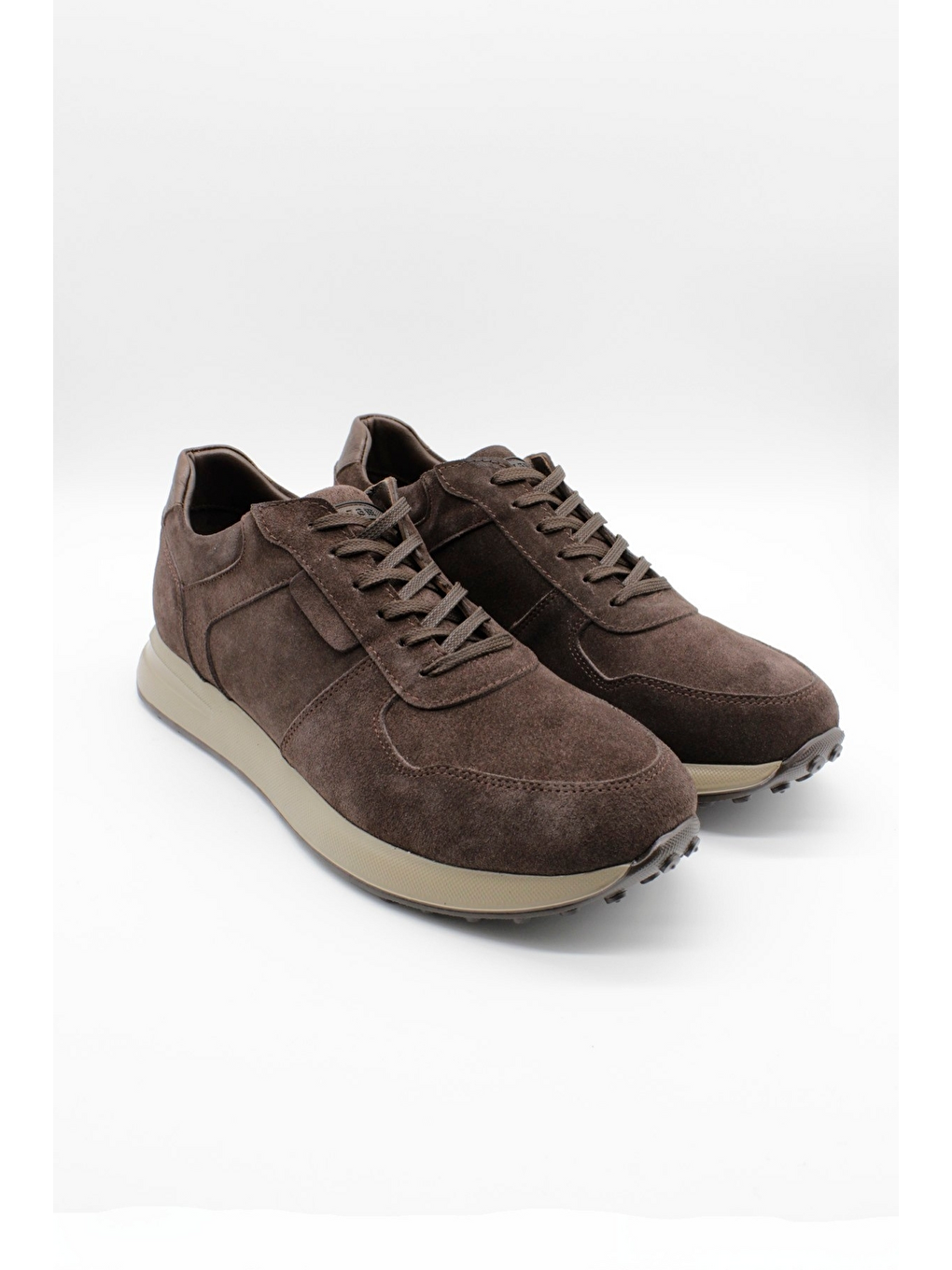 Sütlü Kahverengi Bağcıklı Süet %100 Deri Casual Ayakkabı 1033255124-1