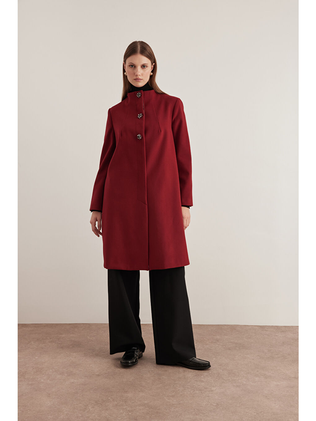 Bordo 8579112 Bisiklet Yaka Kaban-3