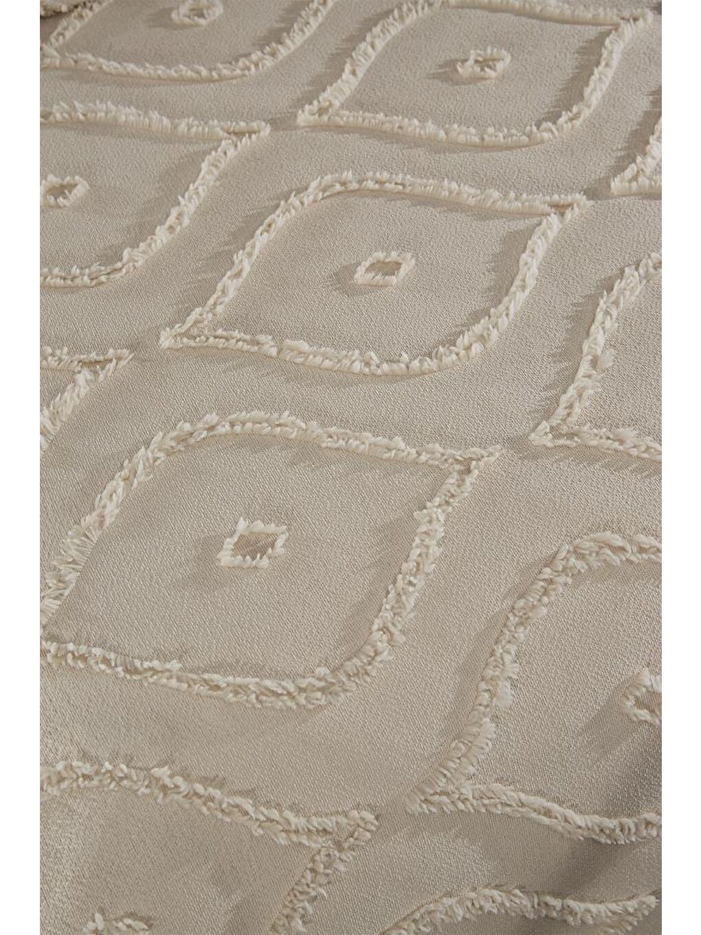 Pirot 2 Parça Tek Kişilik Pike Takımı Bej-3