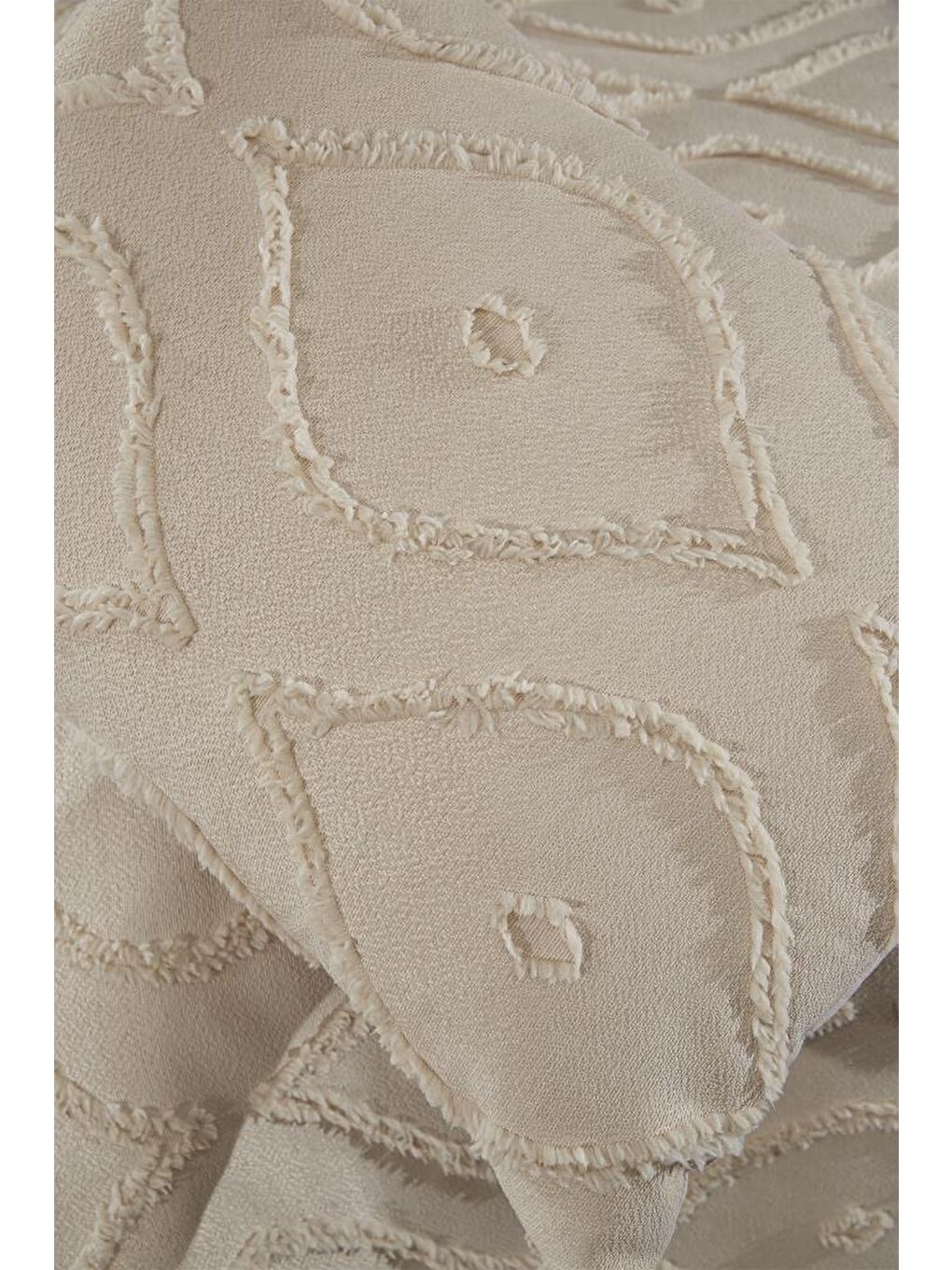 Pirot 2 Parça Tek Kişilik Pike Takımı Bej-4