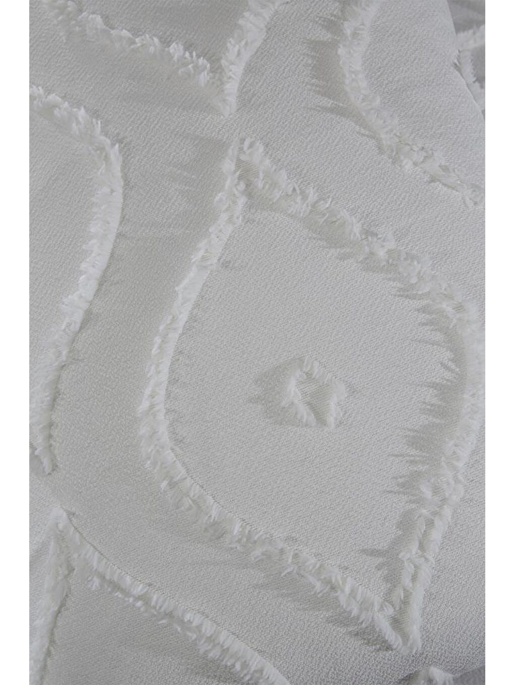 Ekru Pirot 2 Parça Tek Kişilik Pike Takımı Krem-5