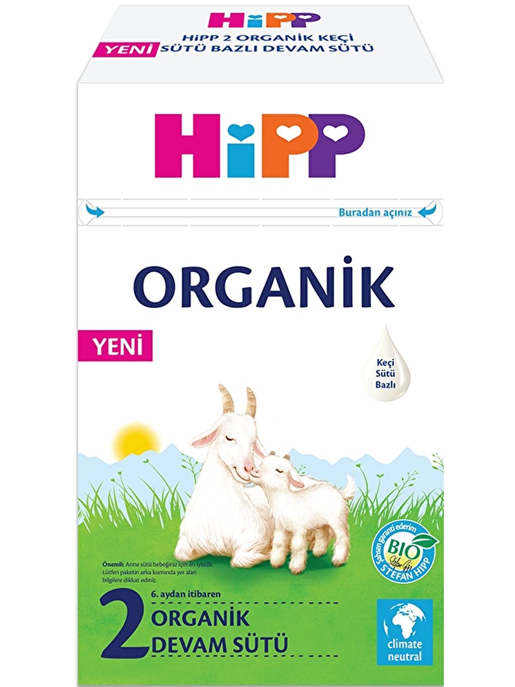 Hipp 2 Organik Keçi Sütü Bazlı Devam Sütü 400 gr