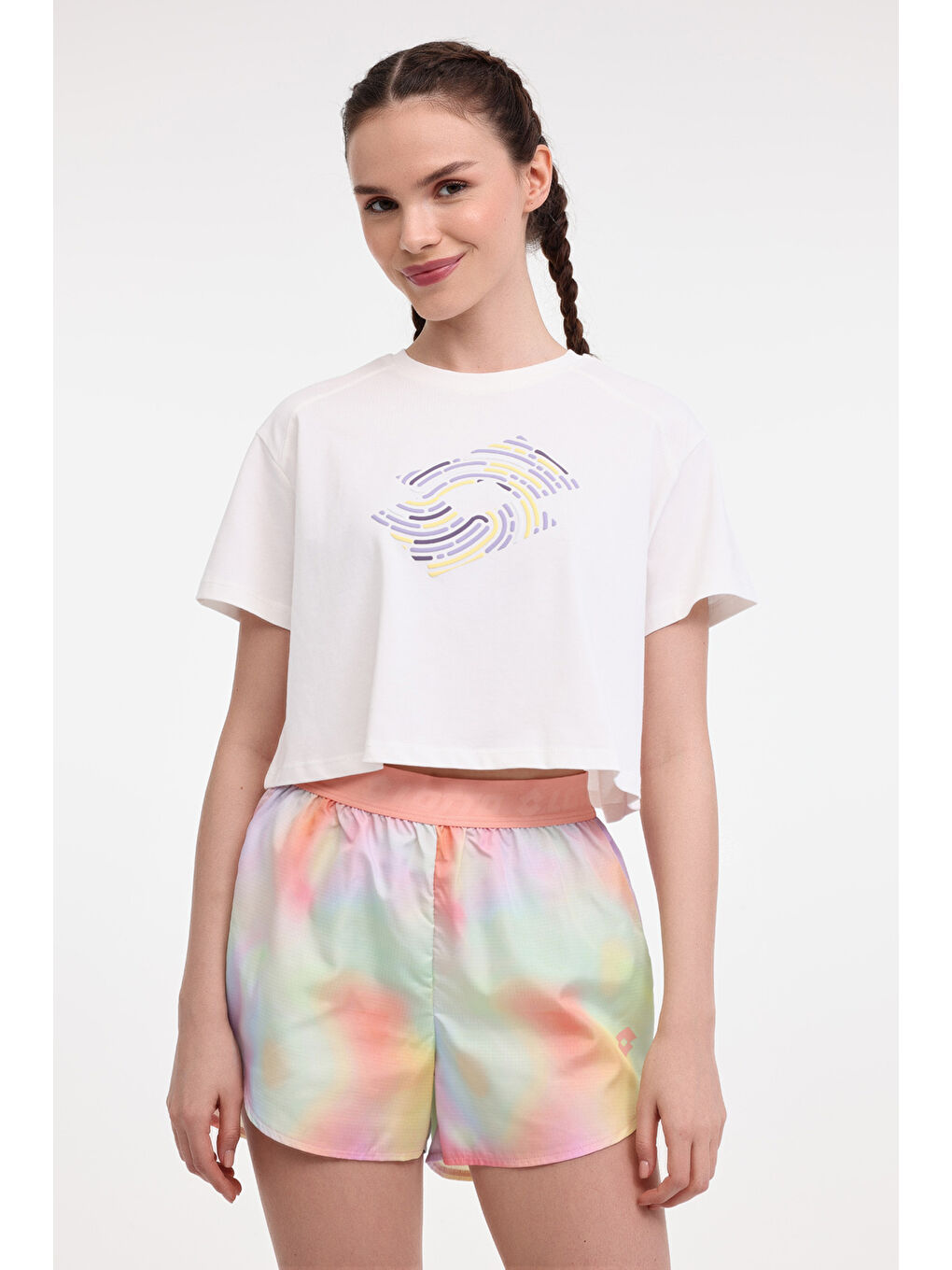 Bej W-SHINEN TEE 5FX Ekru Kadın Kısa Kol T-Shirt