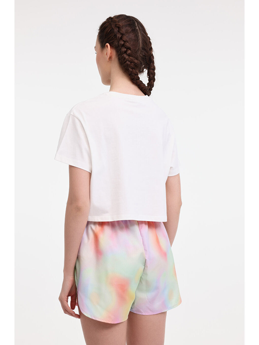 Bej W-SHINEN TEE 5FX Ekru Kadın Kısa Kol T-Shirt-1