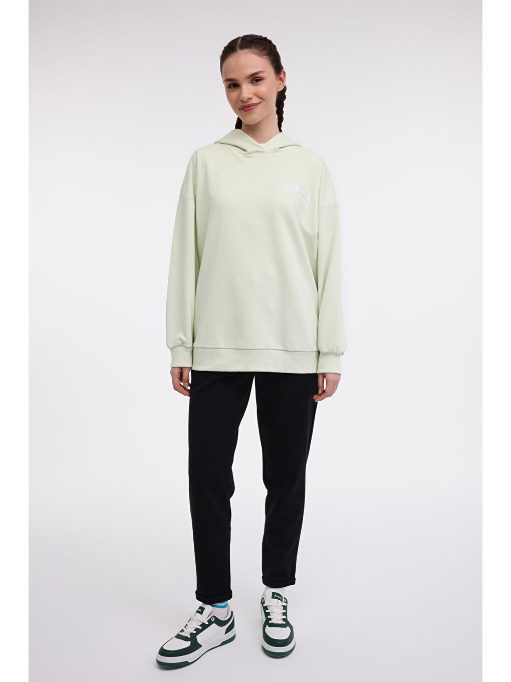 WL MARIANNE 17SSK108 5FX Sarı Kadın Sweatshirt-2