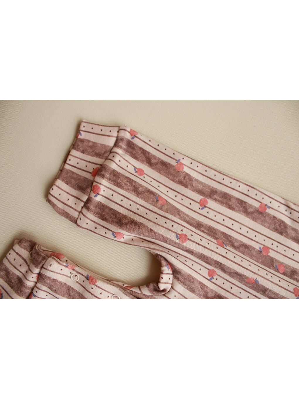 Bej Apple Baby Jumpsuit Serisi Tulum-5