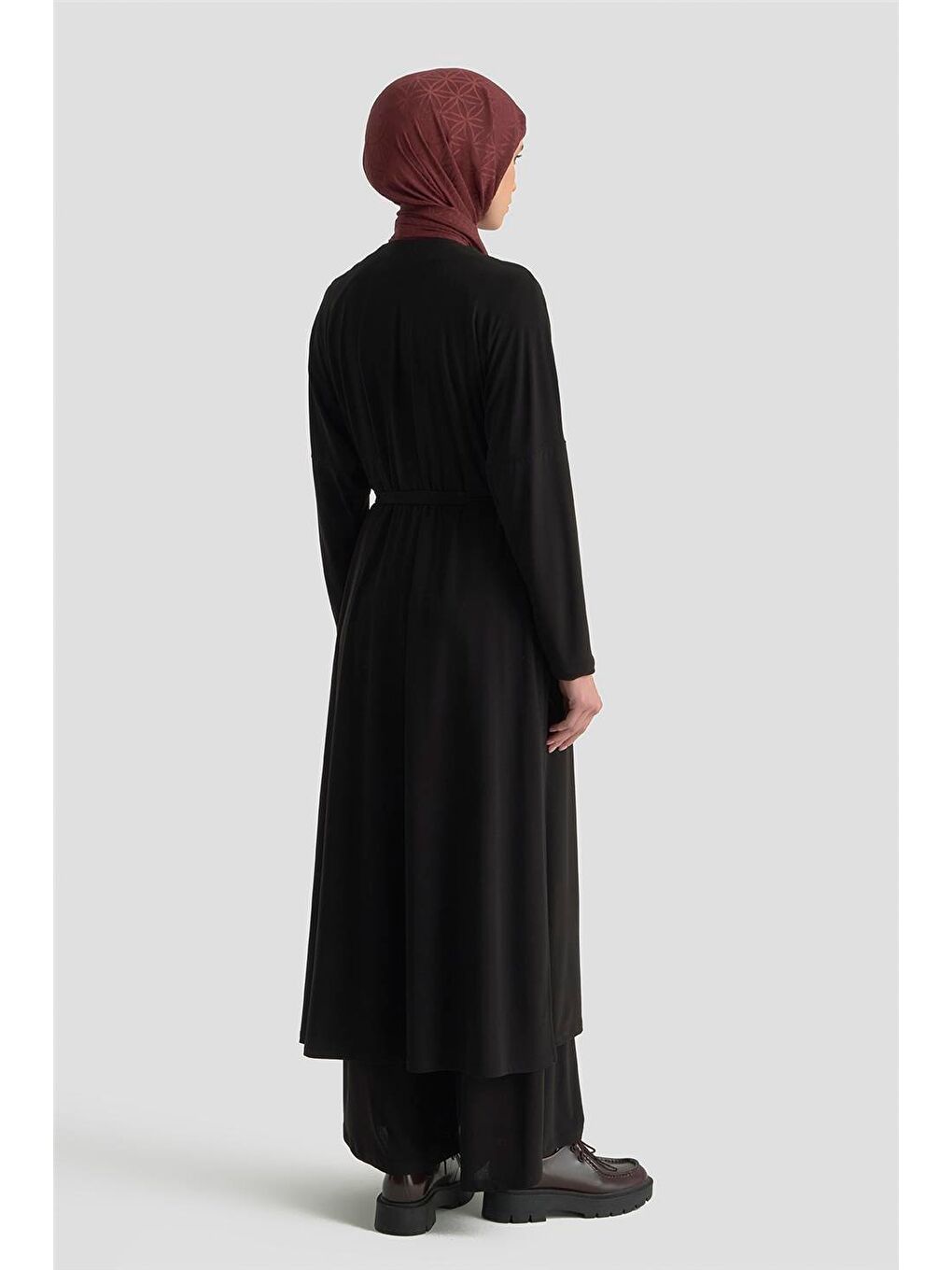 3'Lü Örme Takım 25Kd1057 Siyah-5