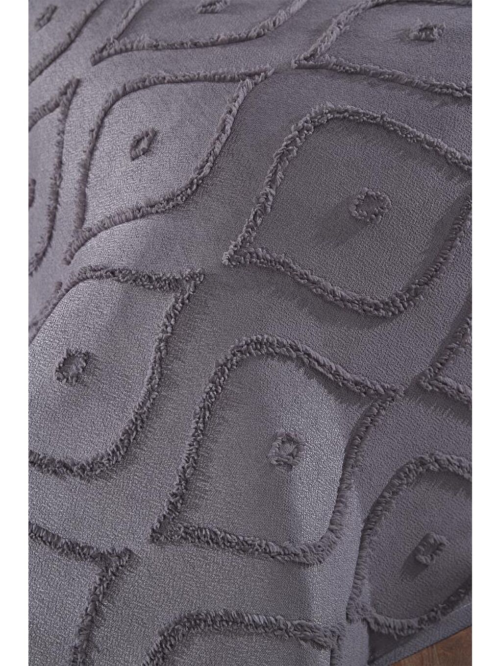 Pirot 2 Parça Tek Kişilik Pike Takımı Antrasit-1