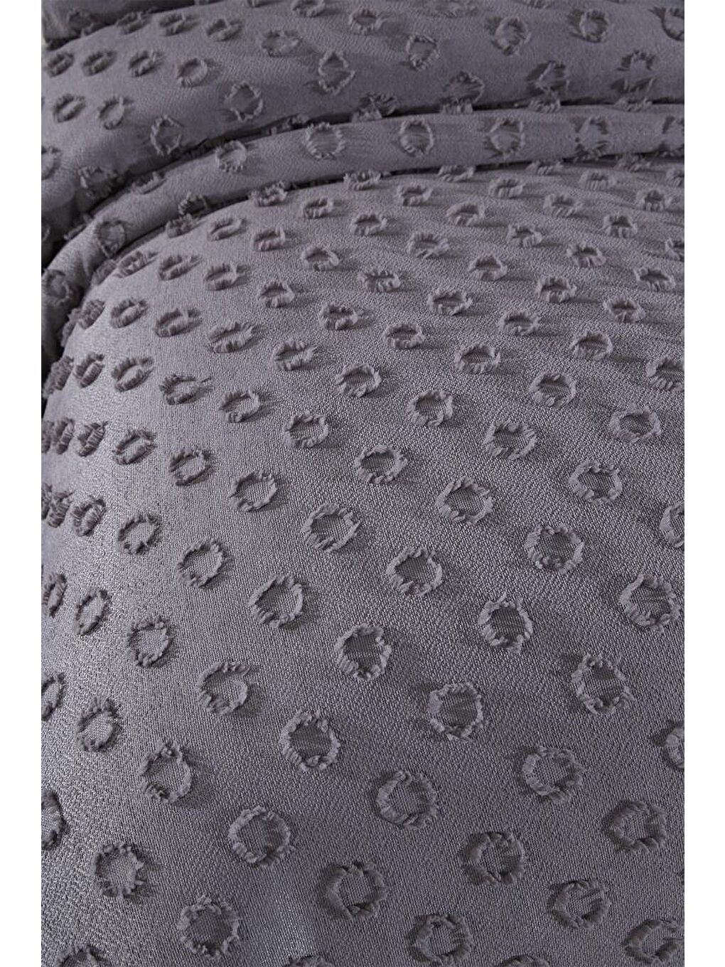 Konik 2 Parça Tek Kişilik Pike Takımı Antrasit-4