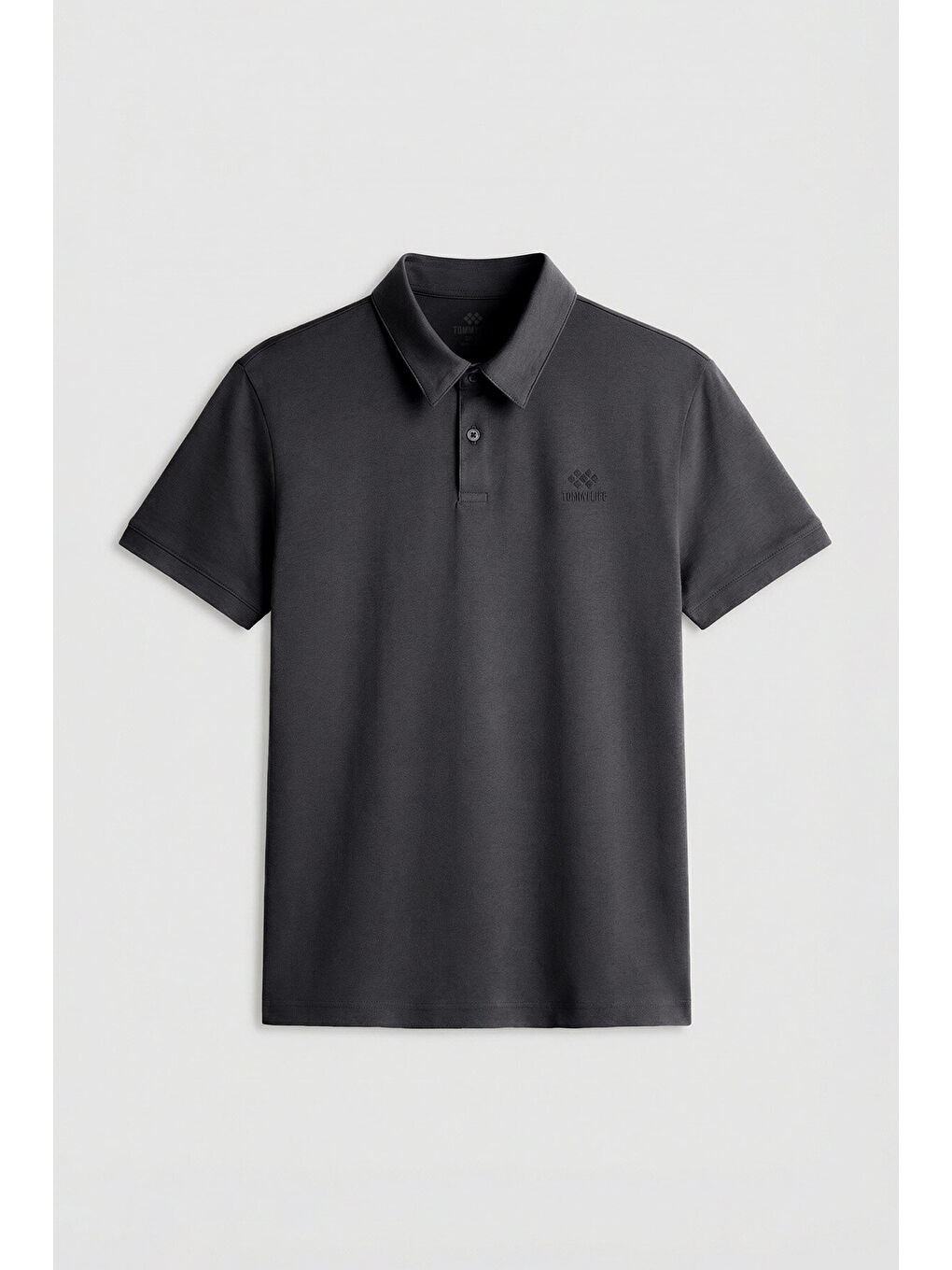 Standart Fit Basic Polo Yaka 2li Paket Antrasit-Bej Erkek T-Shirt - 87748-1