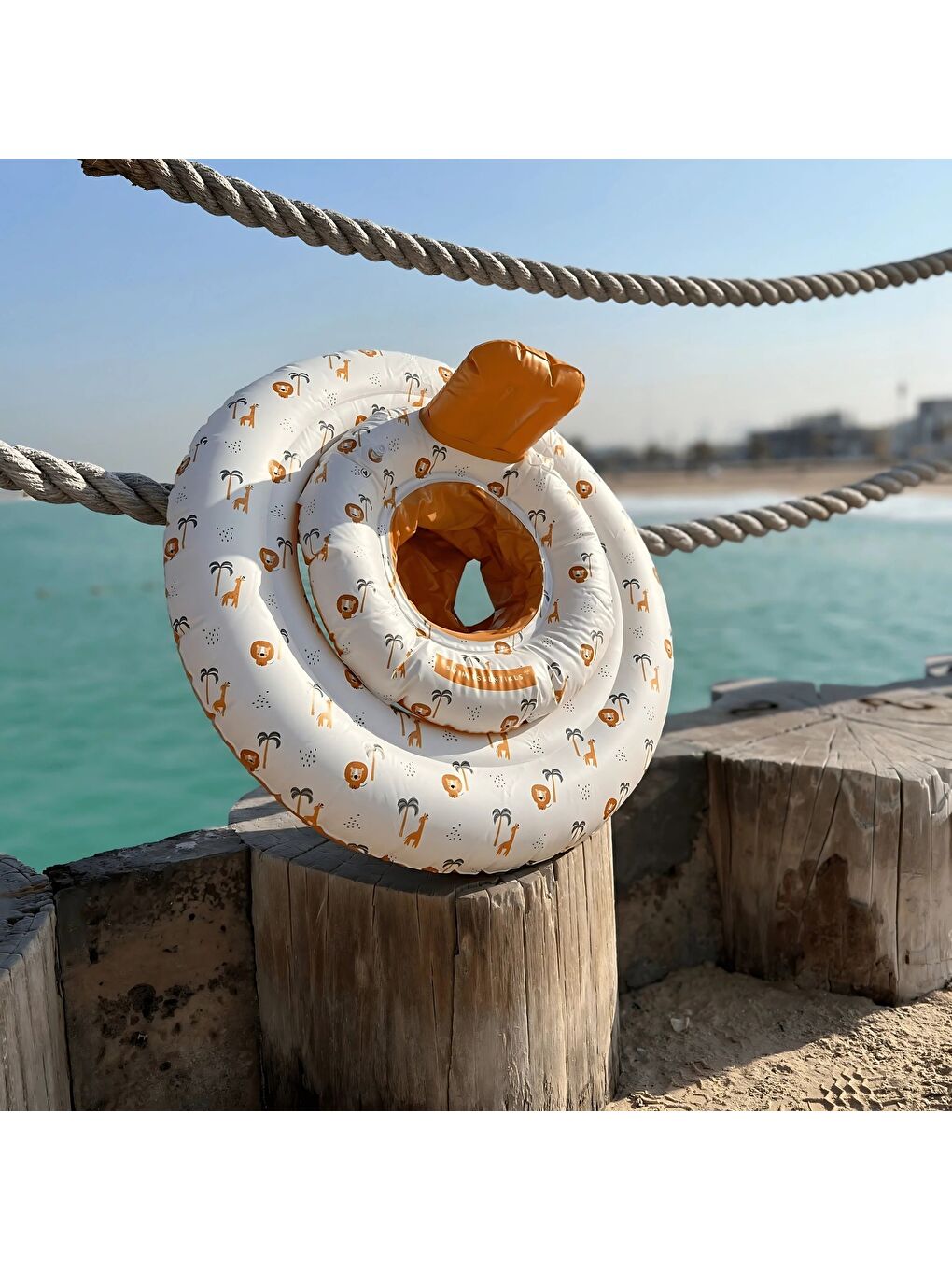 Karışık Swim Essentials Jungle Bebek Sırt Destekli Yüzme Simidi-2