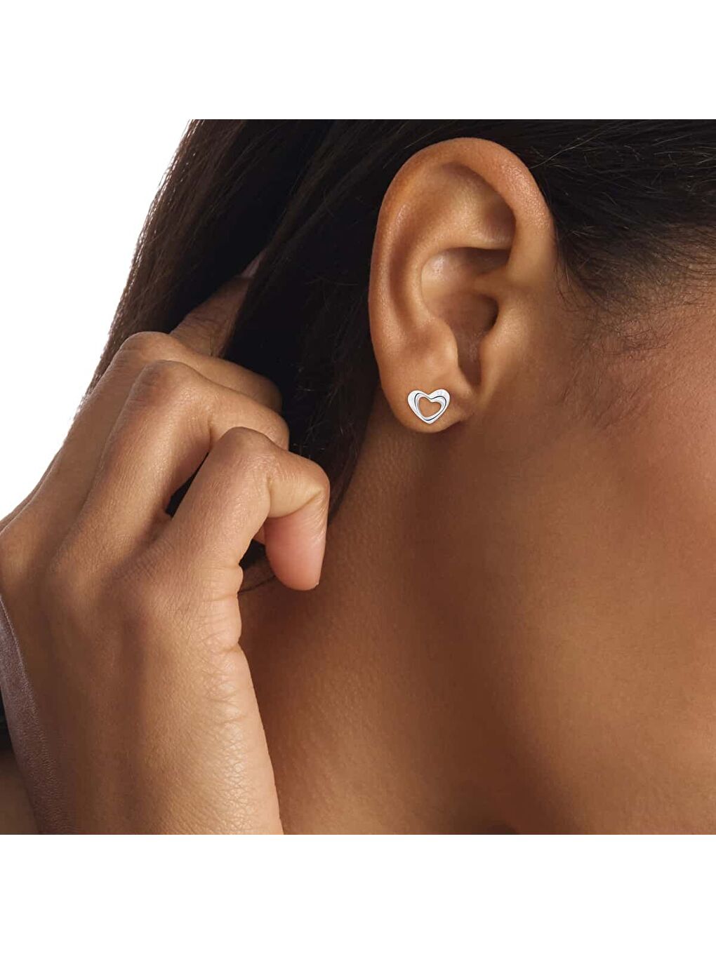 Gri CKJ35000759 Kalpli Kadın Küpe-2