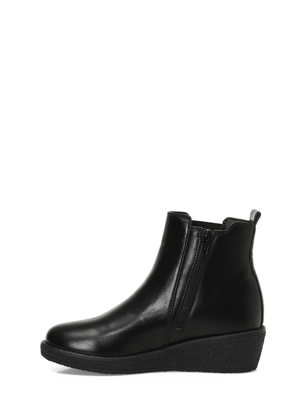 166607.Z4PR Siyah Kadın Dolgu Topuk Bot-2