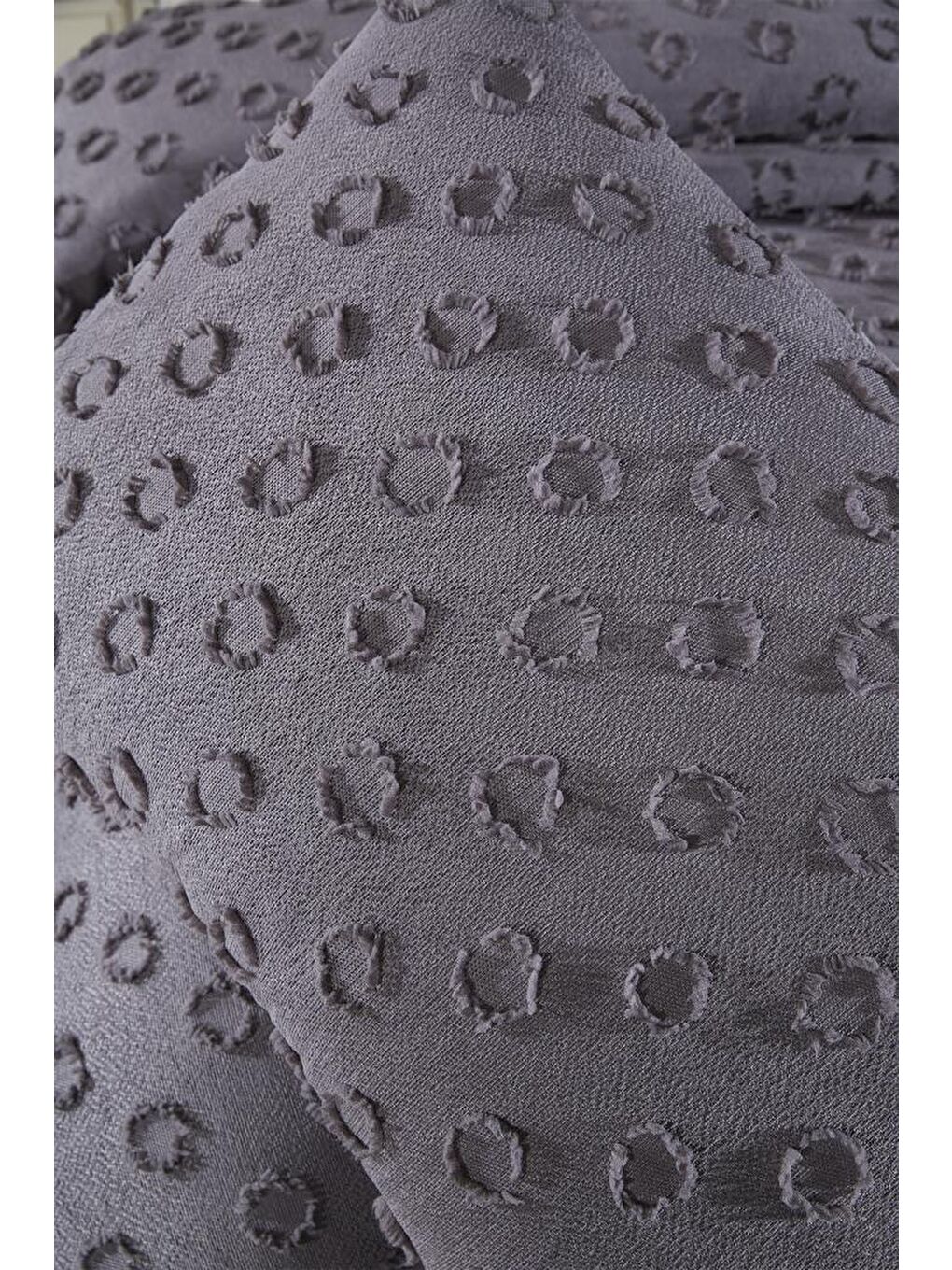 Konik 2 Parça Tek Kişilik Pike Takımı Antrasit-5