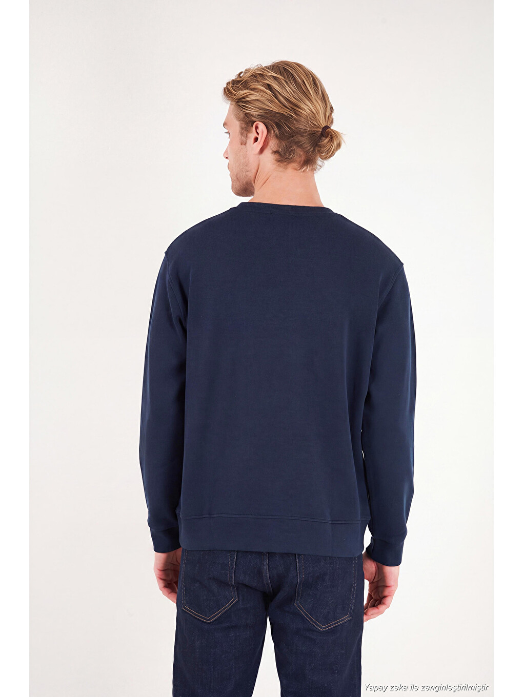 İndigo Pamuklu Relaxed Fit Bisiklet Yaka Sweat 5901257-6