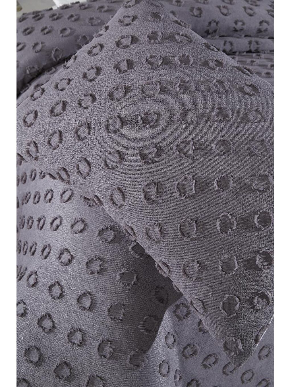 Konik 2 Parça Tek Kişilik Pike Takımı Antrasit-6