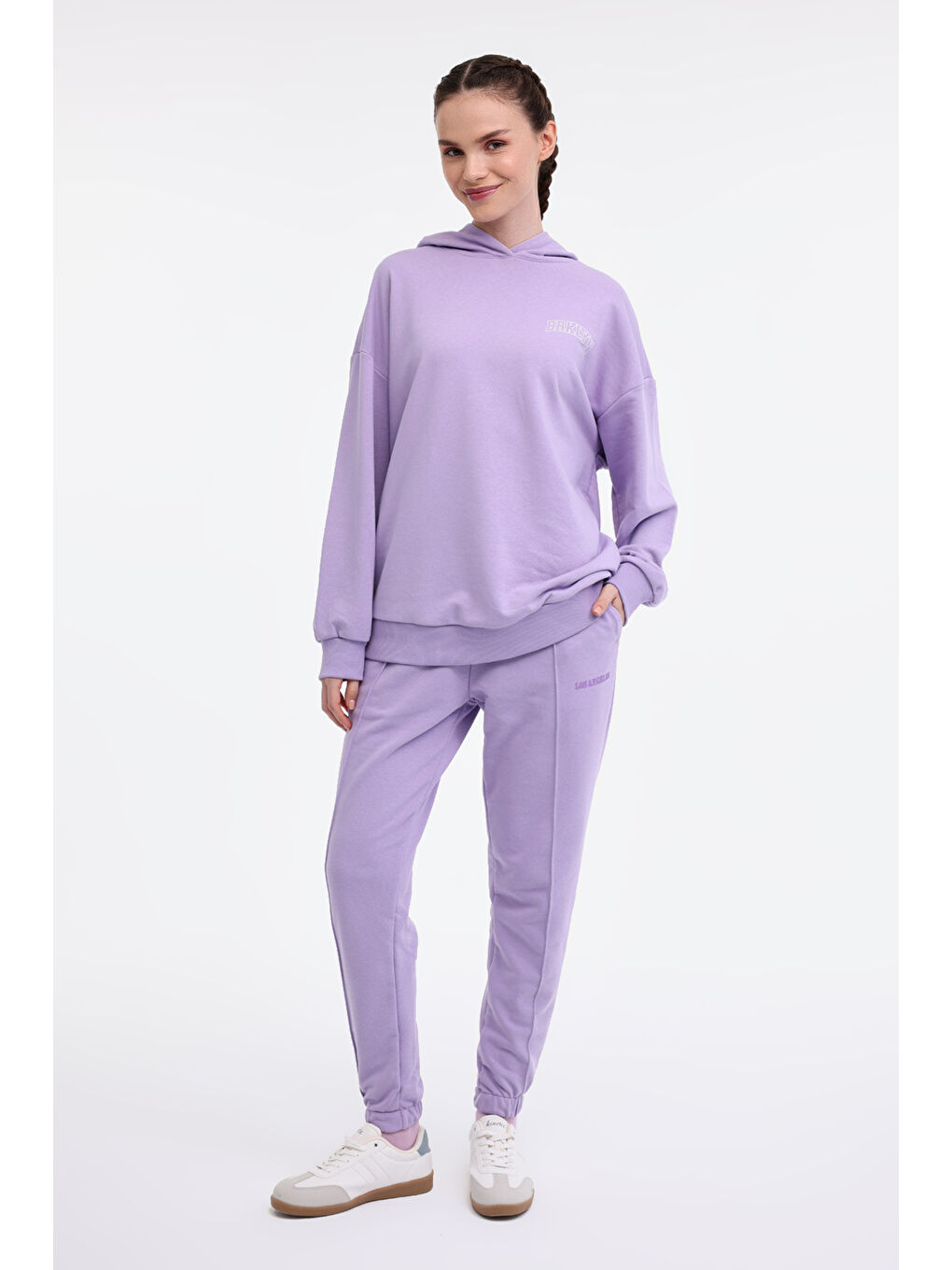 WL MARIANNE 17SSK108 5FX Mor Kadın Sweatshirt-2