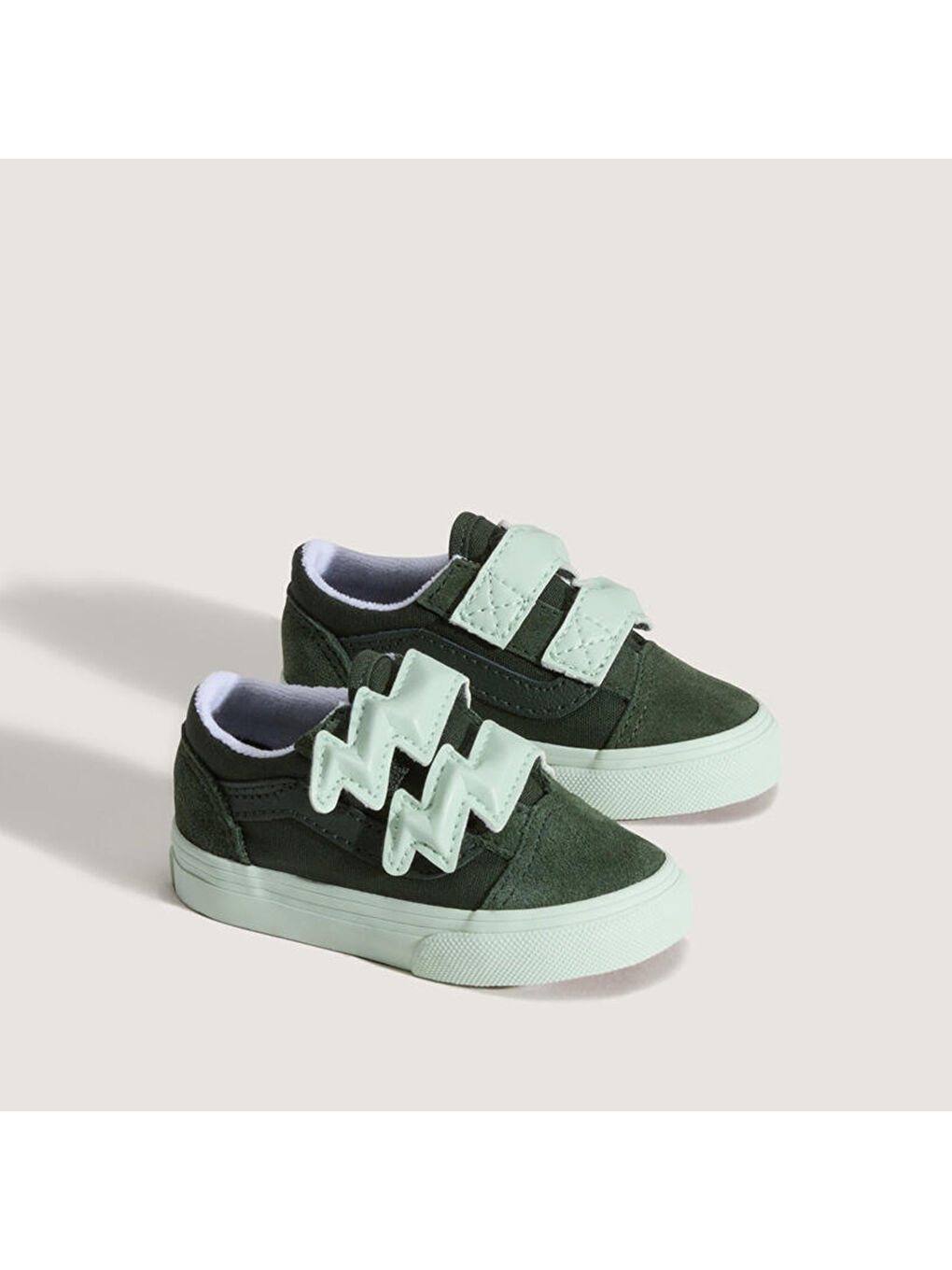 Old Skool V Bolt Strap Bebek Haki Sneaker-1