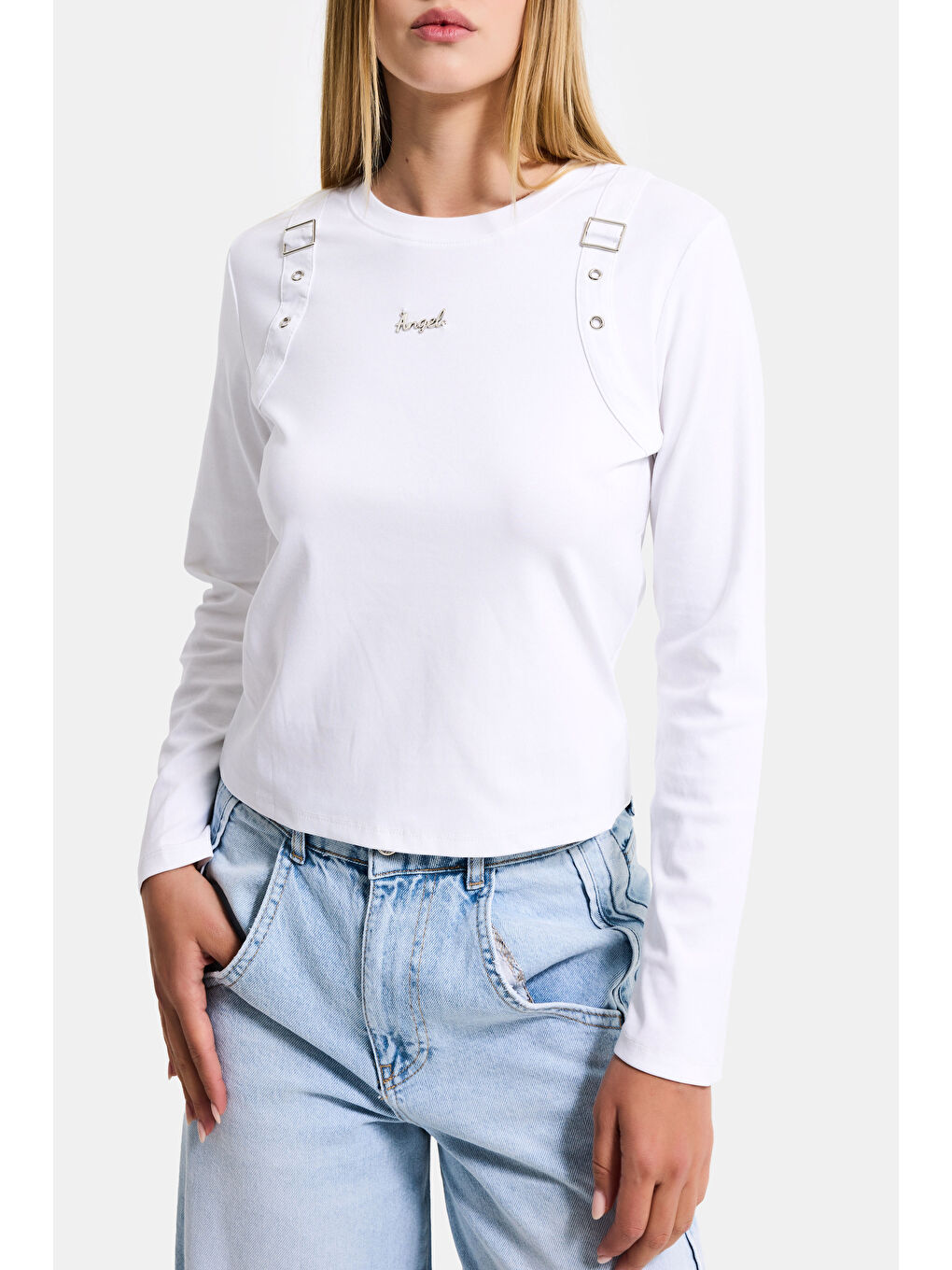 Kadın Beyaz w5 Aksesuar Detaylı Özel Tasarım Body-5