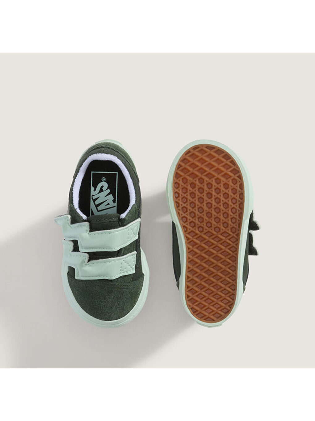 Old Skool V Bolt Strap Bebek Haki Sneaker-2