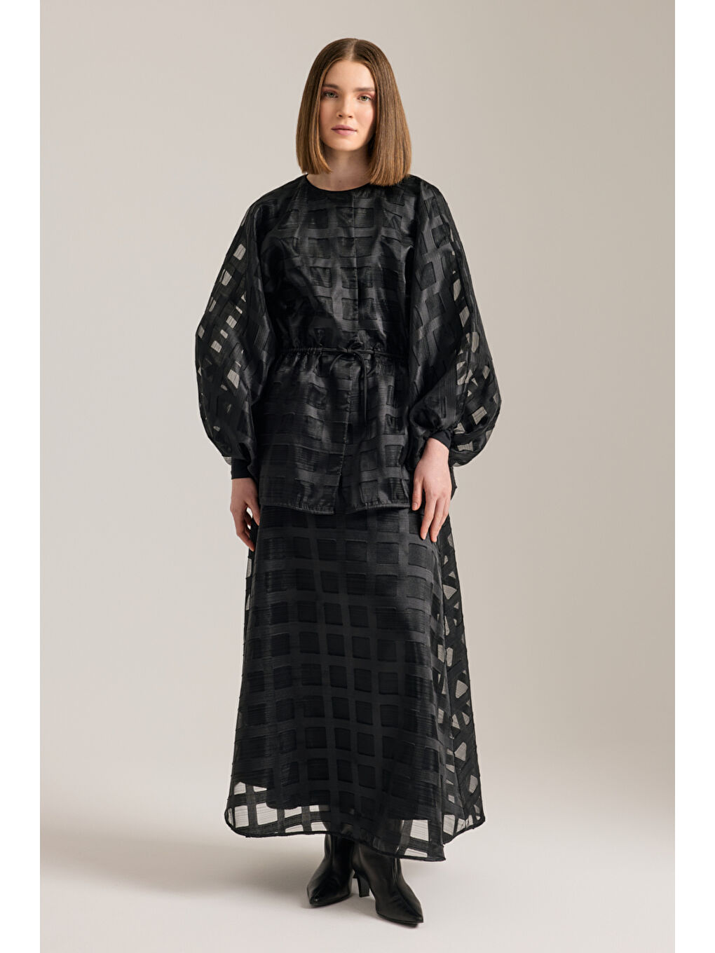 Siyah Pilisoley Etek