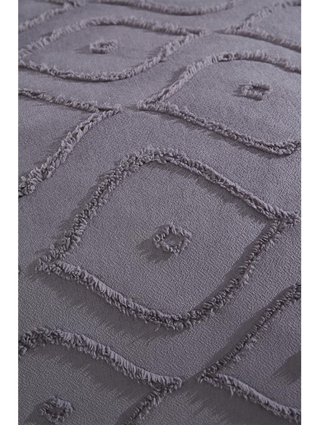 Pirot 2 Parça Tek Kişilik Pike Takımı Antrasit-4