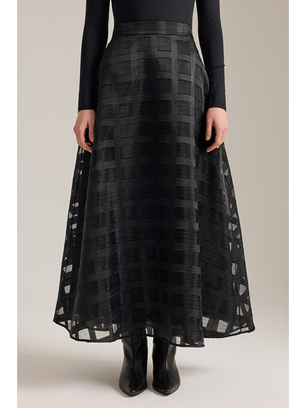 Siyah Pilisoley Etek-1