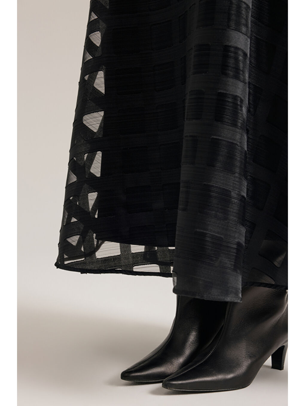 Siyah Pilisoley Etek-3