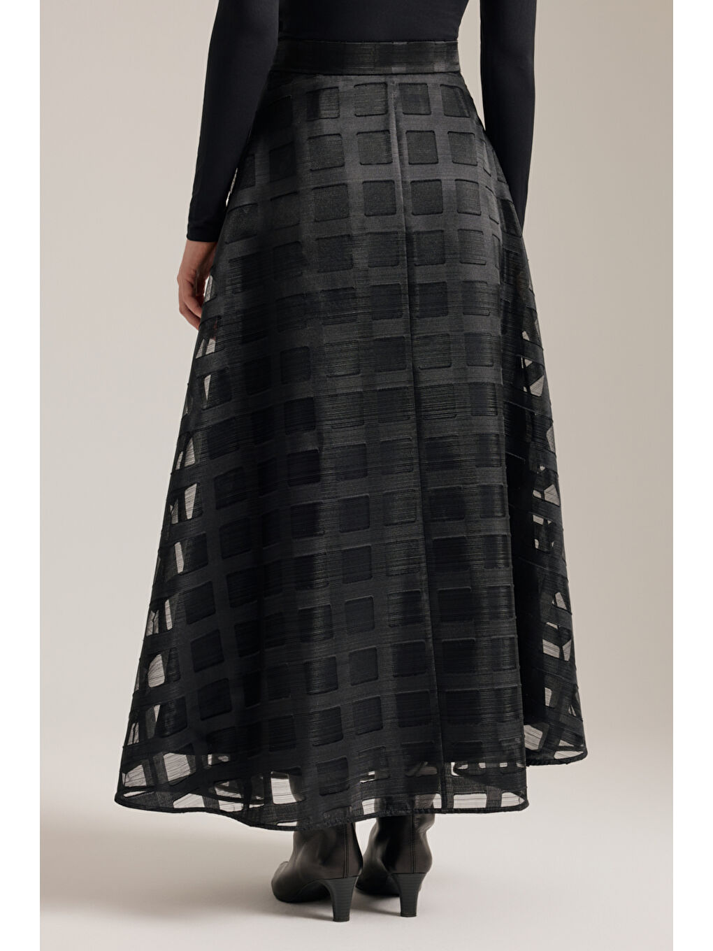 Siyah Pilisoley Etek-4