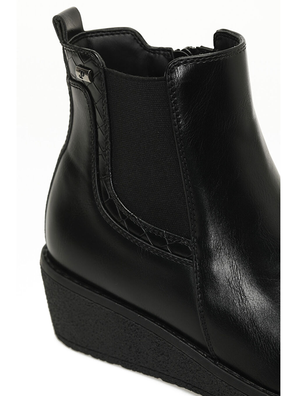 166607.Z4PR Siyah Kadın Dolgu Topuk Bot-6