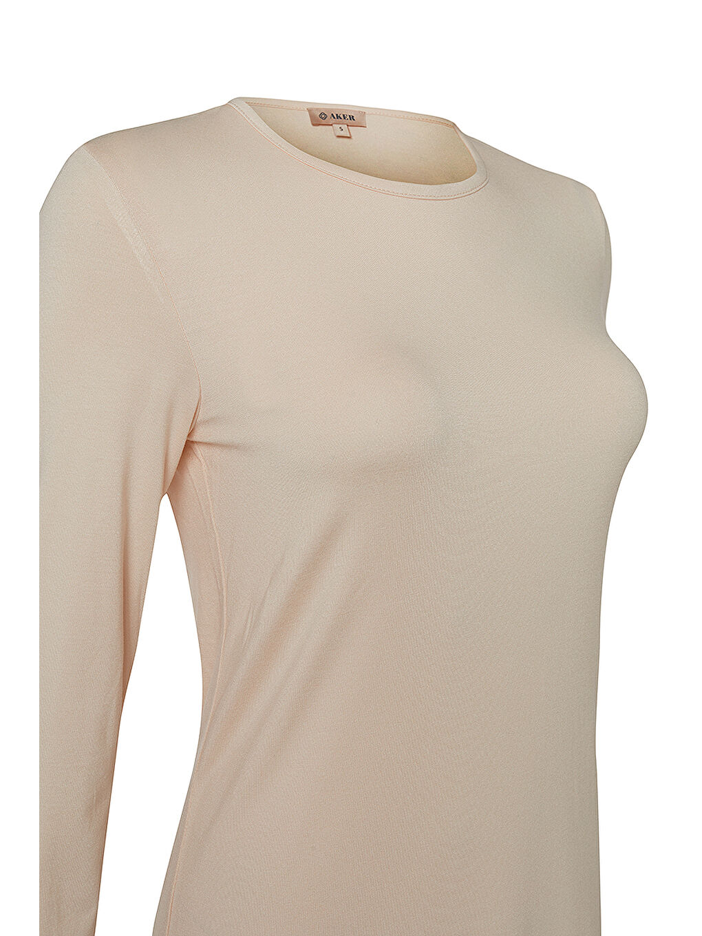 Bej Uzun Kollu Bisiklet Yaka Tunik-1