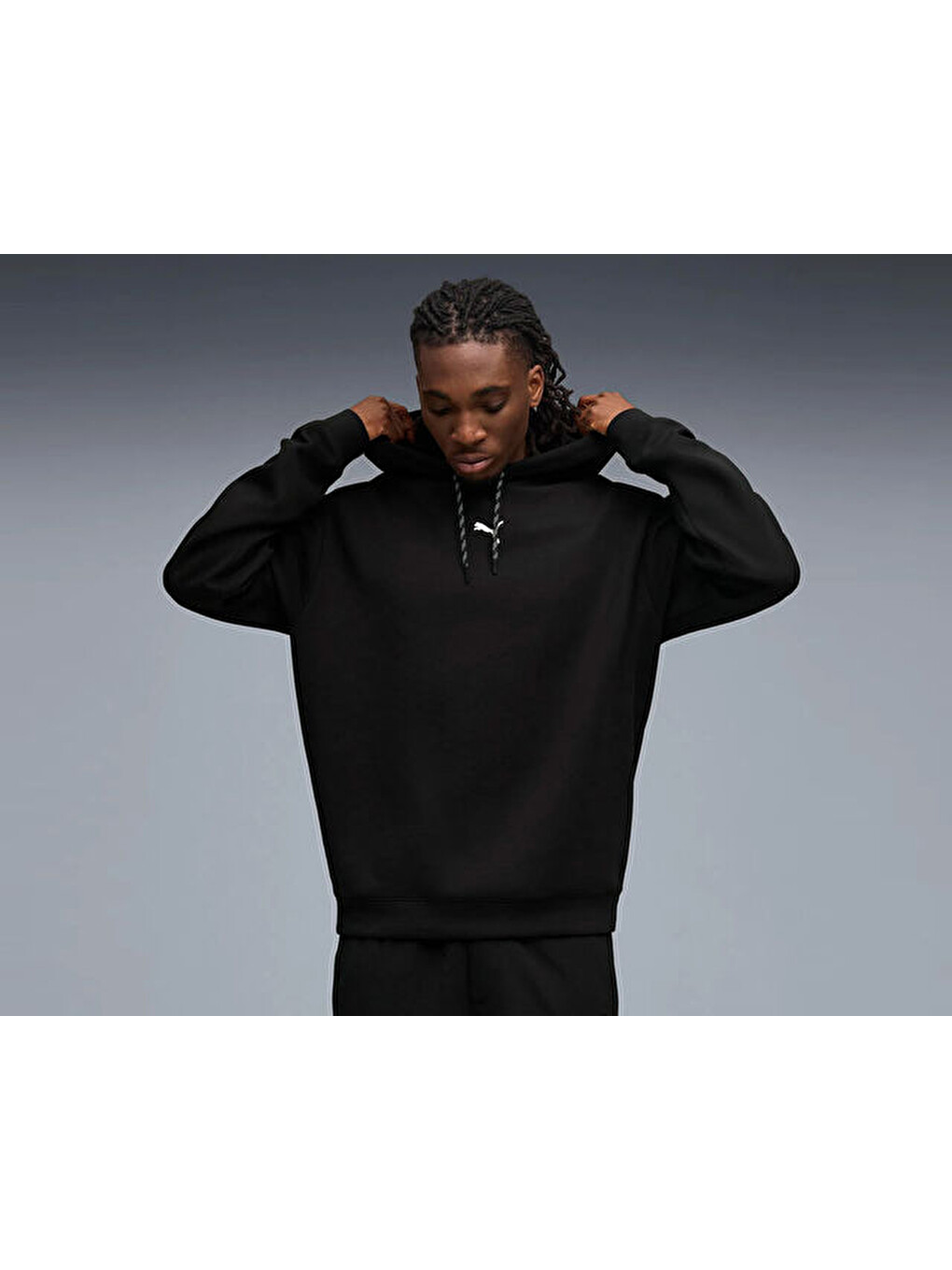 M Cloudspun Hoodie Erkek Günlük Sweatshirts 52759501 Siyah