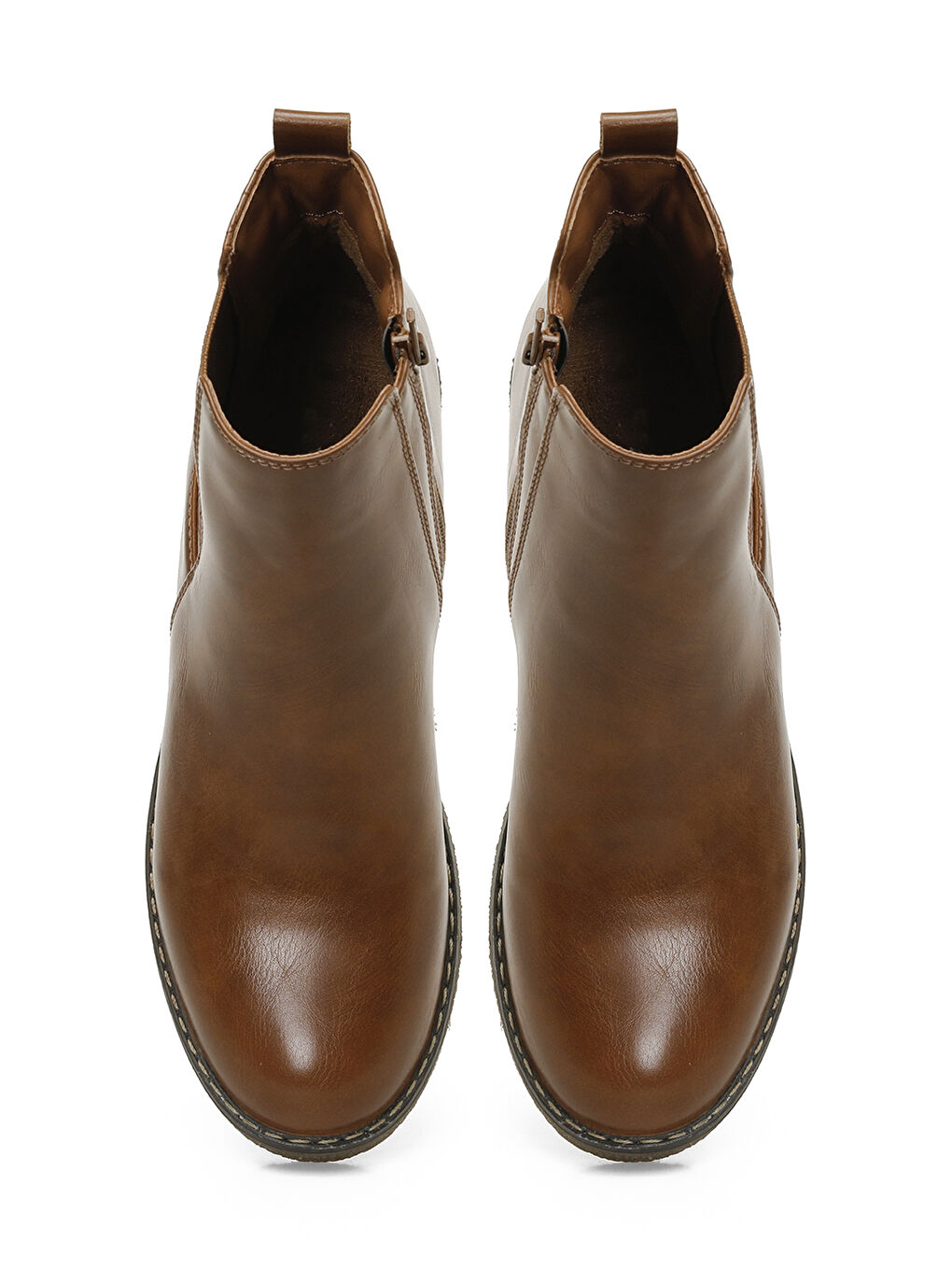 Kahverengi 166607.Z4PR Taba Kadın Dolgu Topuk Bot-3