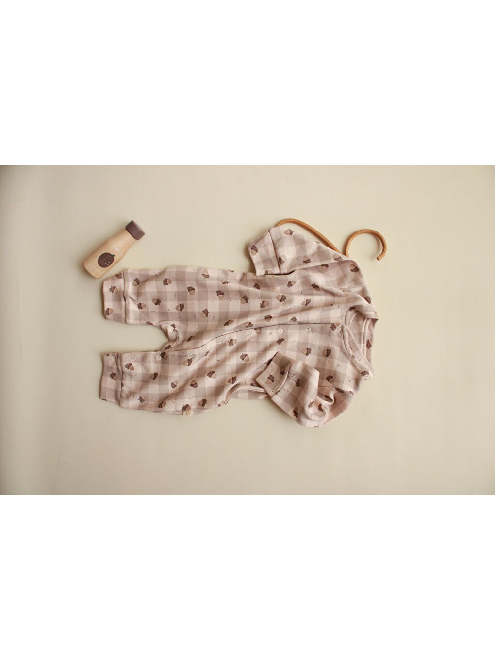 Bej Acorn Woodie Serisi Tulum-3