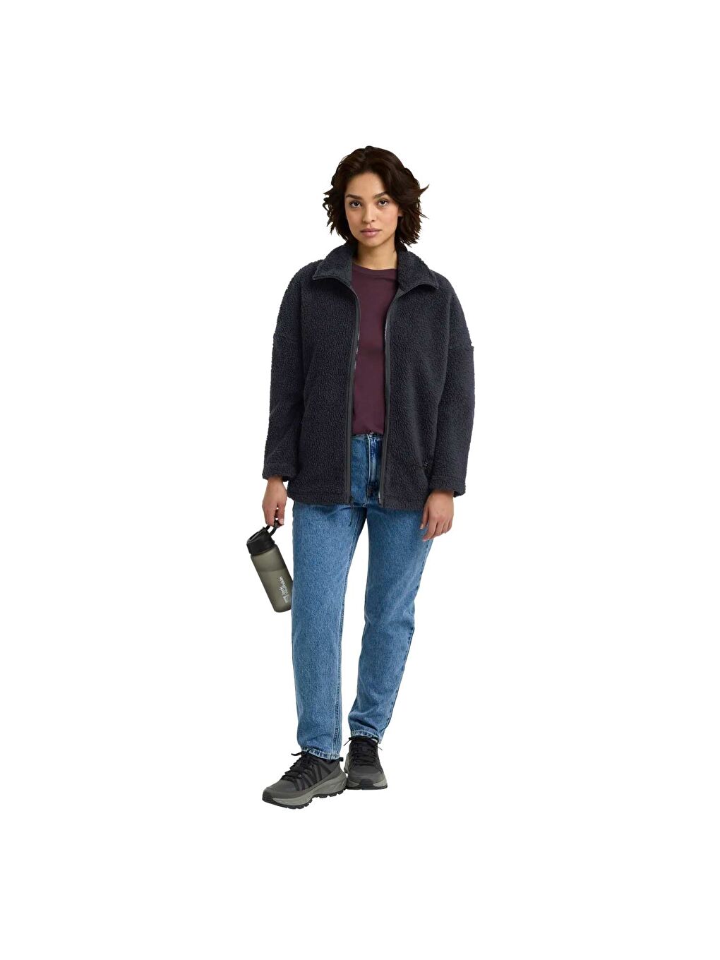 Lacivert Stone Lite Kadın Mavi Outdoor Ceketi-4