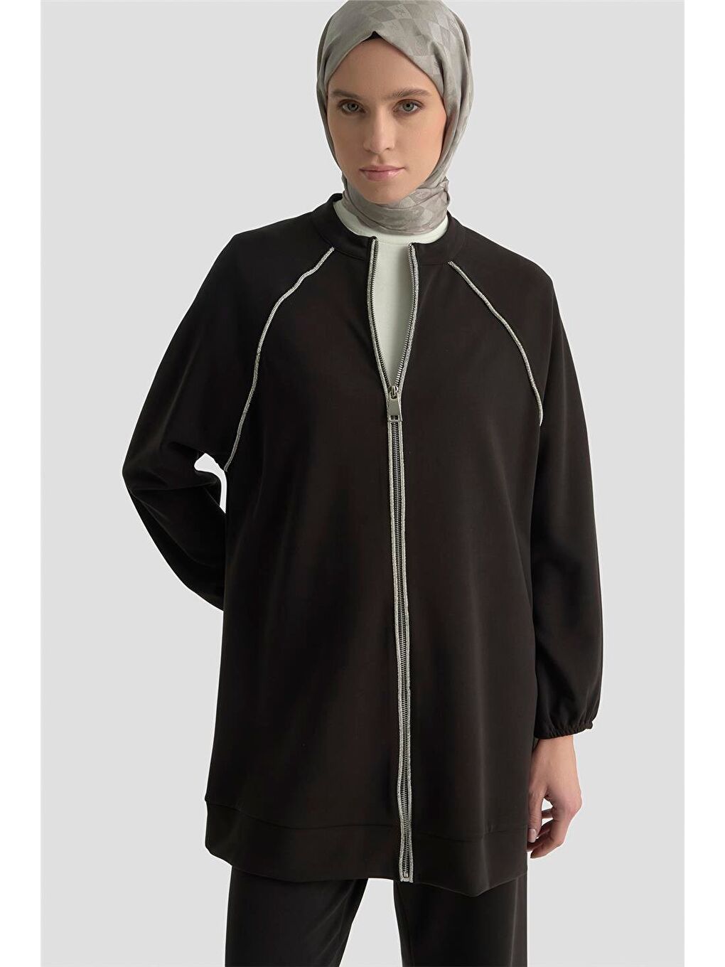 Biyeli Örme Takım 25Kd1176 Siyah-2