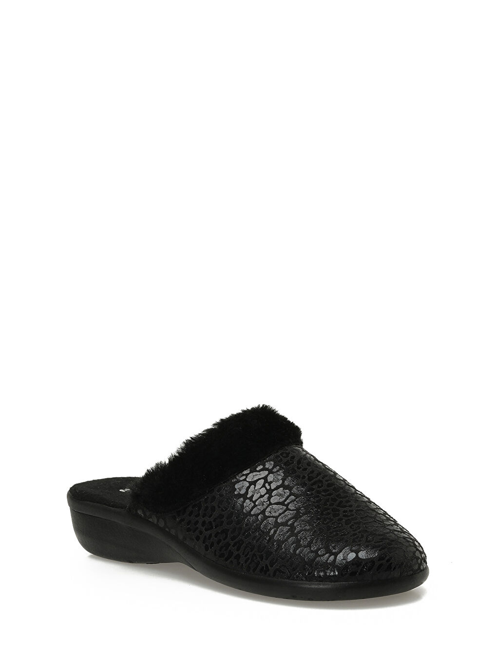 609017.Z5PR Siyah Kadın Ev Terliği-1